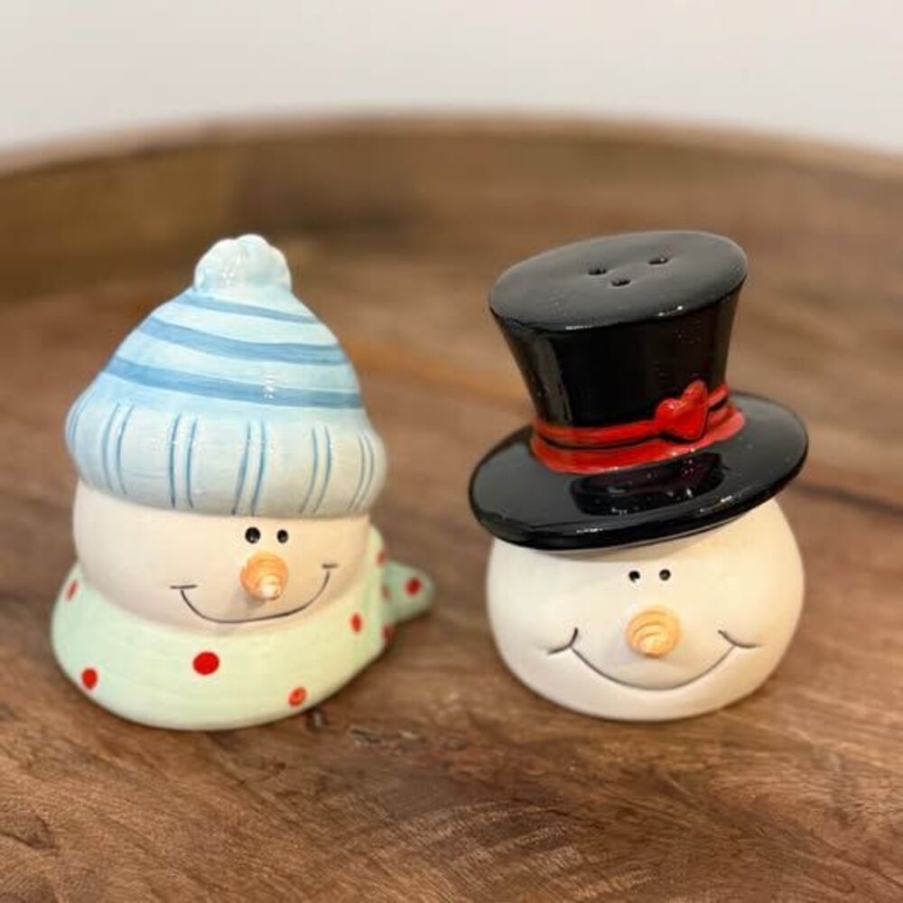 Snowman Salt and Pepper Shaker Set